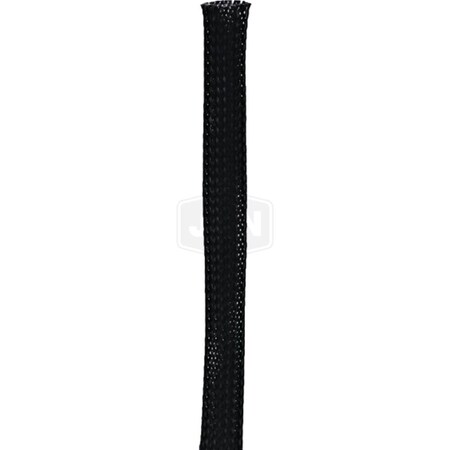 Aftermarket Braided Cable Sleeve, 1 in Inside Dia., Polyethylene Terephthalate, Black 605-48001-65-JN